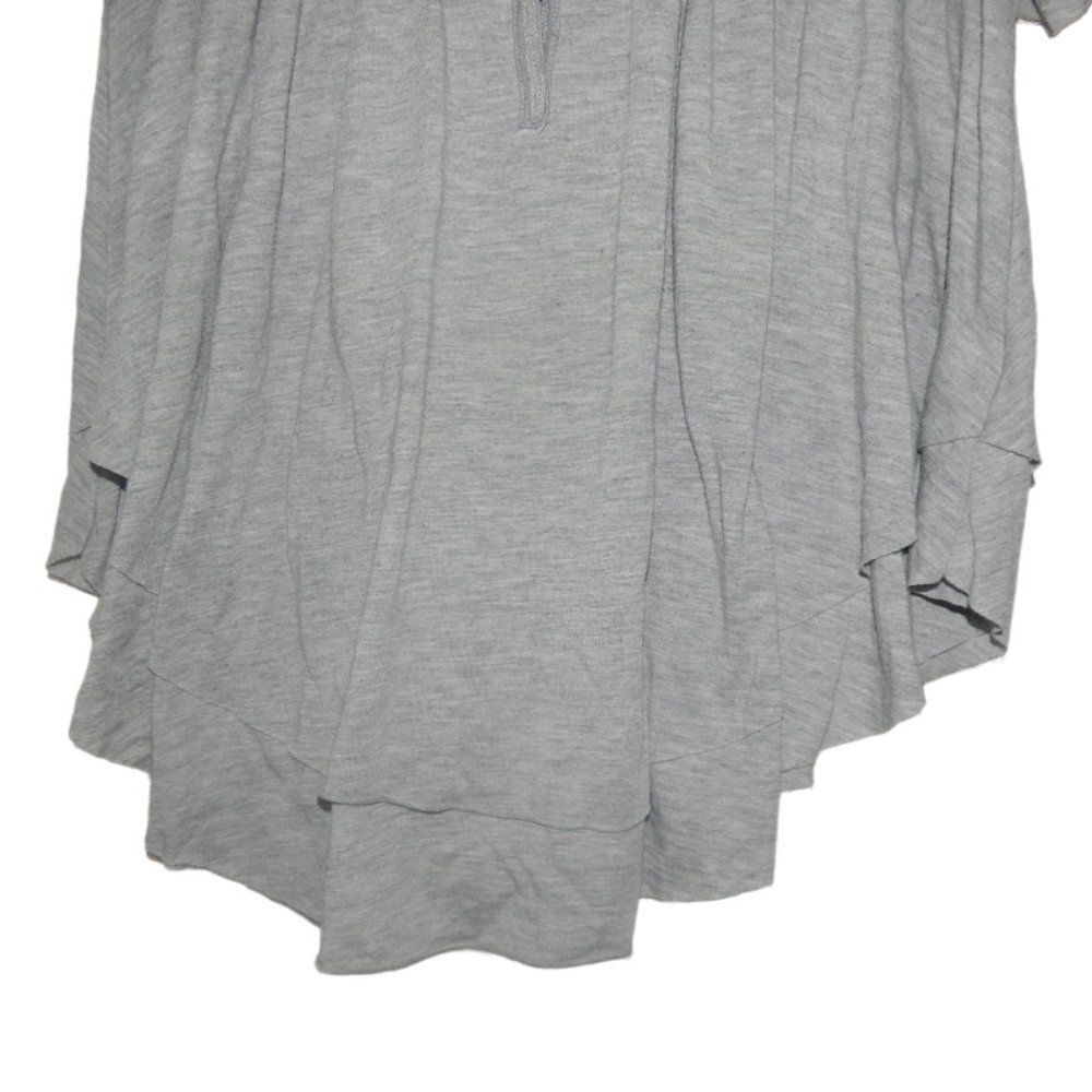 FREE PEOPLE women's x-small XS grey cream cottagecore lace back blouse shirt top - Picture 5 of 13